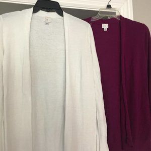 2 Lightweight Cardigan Sweaters by A New Day Size Small